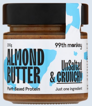 99th Monkey Almond Butter Unsalted & Crunchy 99th Monkey Almond Butter Unsalted & Crunchy