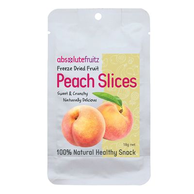 AbsoluteFruitz Freeze Dried Peach Slices AbsoluteFruitz Freeze Dried Peach Slices