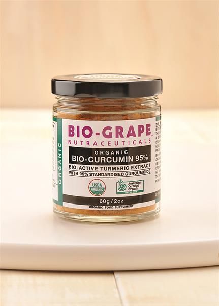 Bio-Grape Nutraceuticals Organic Bio-Curcumin 95% Bio-Active Turmeric Extract
