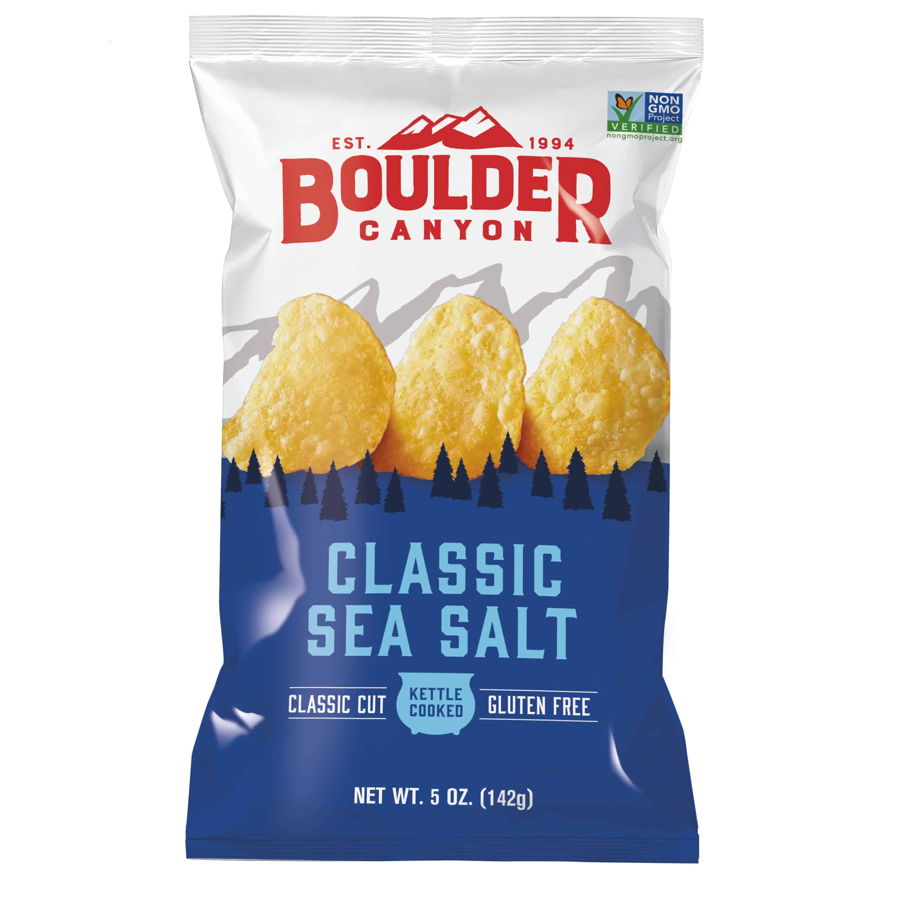 Boulder Canyon Kettle Cooked Potato Chips Classic Sea Salt