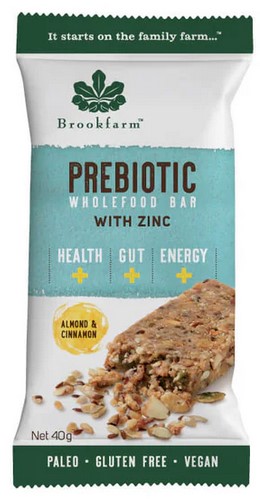 Brookfarm Prebiotic Wholefood Bar with Zinc Almond & Cinnamon