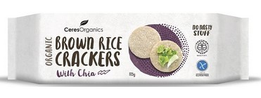 Ceres Organics Brown Rice Crackers with Chia