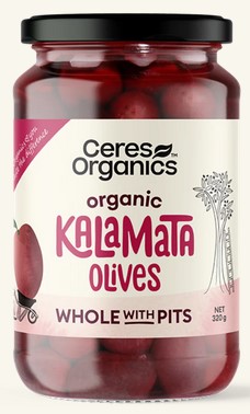 Ceres Organics Kalamata Olives Whole with Pits