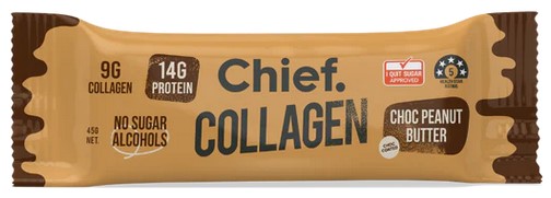 Chief. Collagen Bar Choc Peanut Butter Chief. Collagen Bar Choc Peanut Butter