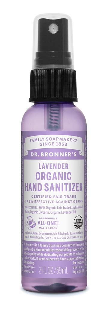 Dr Bronner's Lavender Organic Hand Sanitizer