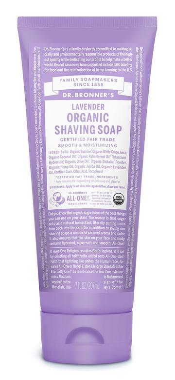 Dr Bronner's Lavender Organic Shaving Soap