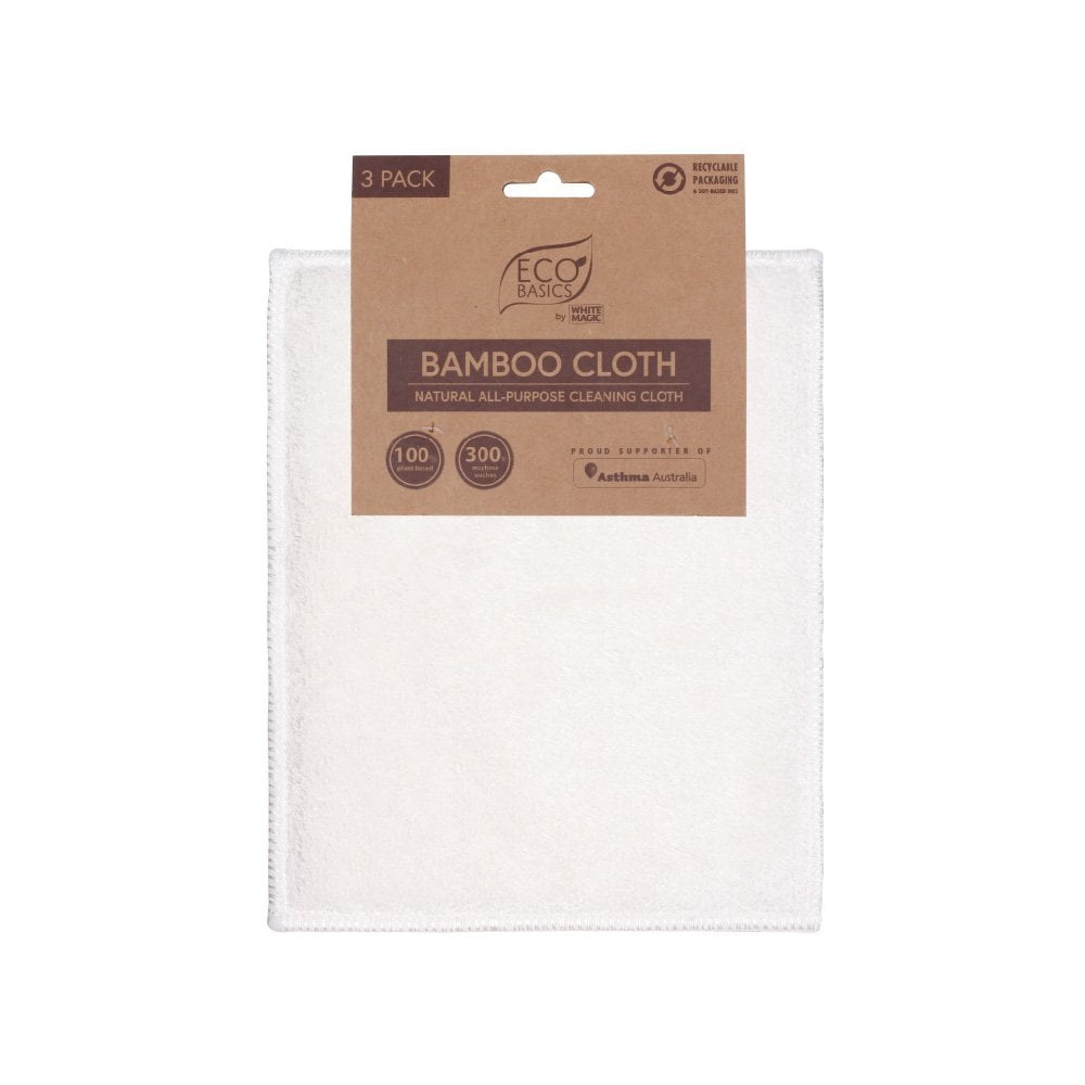 Eco Basics by White Magic Bamboo Cloth 3 Pack 