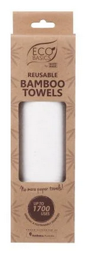 Eco Basics by White Magic Reusable Bamboo Towels