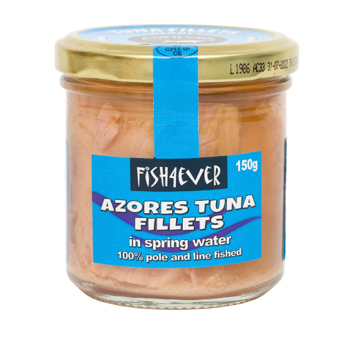Fish4Ever Azores Tuna Fillets in Spring Water (Glass Jar) Fish4Ever Azores Tuna Fillets in Spring Water (Glass Jar)