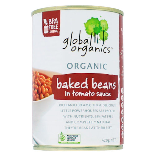 Global Organics Organic Baked Beans in Tomato Sauce Global Organics Organic Baked Beans in Tomato Sauce