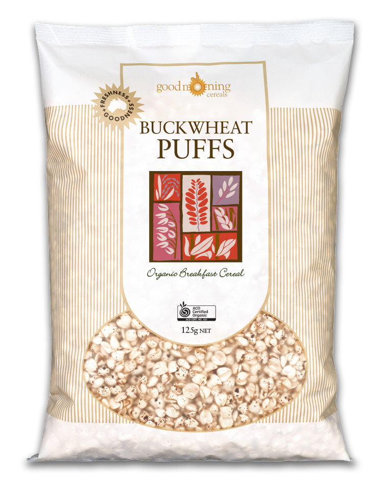 Good Morning Cereal Certified Organic Buckwheat Puffs Good Morning Cereal Certified Organic Buckwheat Puffs