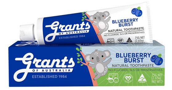 Grants of Australia Natural Kids Toothpaste Blueberry Blast Grants of Australia Natural Kids Toothpaste Blueberry Blast