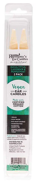Harmony's Vegan Ear Candles Eucalyptus, Lavender & Peppermint