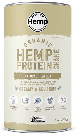 Essential Hemp Organic Hemp Protein Shake Natural Flavour Essential Hemp Organic Hemp Protein Shake Natural Flavour