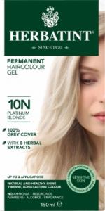 Herbatint Permanent Haircolour 10N Platinum Blonde Herbatint Permanent Haircolour 10N Platinum Blonde
