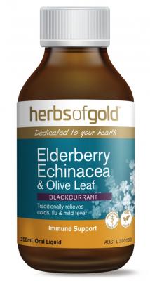 Herbs of Gold Elderberry, Echinacea & Olive Leaf Liquid