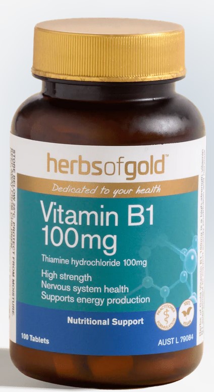 Herbs of Gold Vitamin B1 100mg