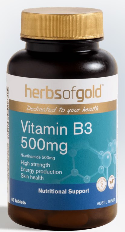 Herbs of Gold Vitamin B3 500mg Herbs of Gold Vitamin B3 500mg