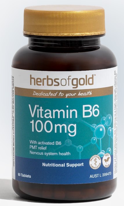 Herbs of Gold Vitamin B6 100mg