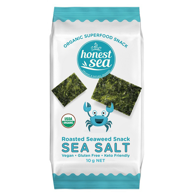Honest Sea Roasted Seaweed Snack Sea Sea Salt Single Packet Honest Sea Roasted Seaweed Snack Sea Sea Salt Single Packet