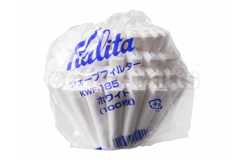 Kalita KWF-185 Wave Coffee Filter to fit flat bottom Drippers Kalita KWF-185 Wave Coffee Filter to fit flat bottom Drippers