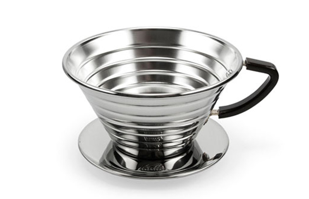 Kalita 155 Stainless Steel Wave Coffee Dripper Kalita 155 Stainless Steel Wave Coffee Dripper