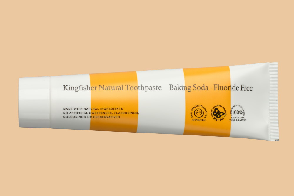 Kingfisher Natural Toothpaste Baking Soda Fluoride Free