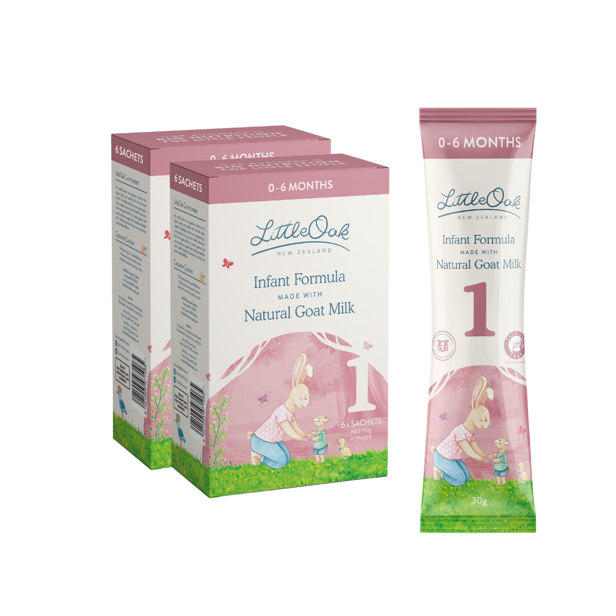 LittleOak Infant Formula 1 Made with Natural Goat Milk Sachets LittleOak Infant Formula 1 Made with Natural Goat Milk Sachets