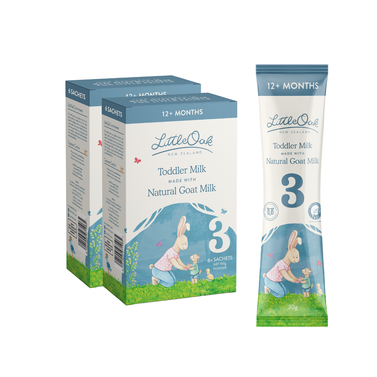 LittleOak Toddler Milk Made With Natural Goat Milk 3 Sachets