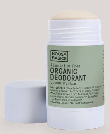 Noosa Basics Organic Deodorant Stick Lemon Myrtle Noosa Basics Organic Deodorant Stick Lemon Myrtle