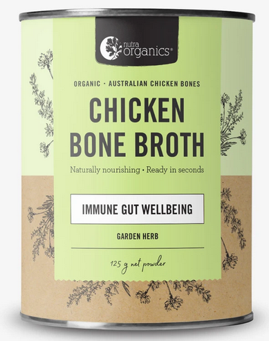 Nutra Organics Chicken Bone Broth Garden Herb Flavour