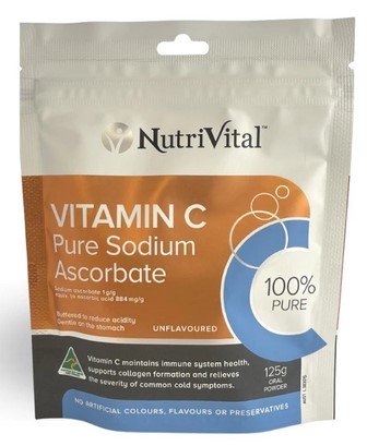 Nutrivital Vitamin C Pure Sodium Ascorbate 