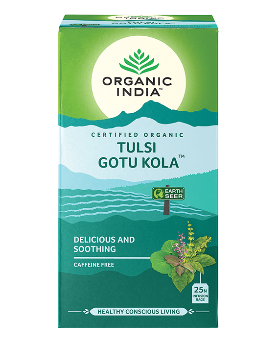 Organic India Certified Organic Tulsi Gotu Kola Tea