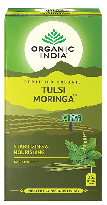 Organic India Certified Organic Tulsi Moringa Tea Organic India Certified Organic Tulsi Moringa Tea