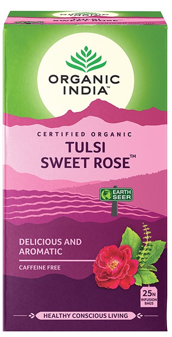 Organic India Certified Organic Tulsi Sweet Rose