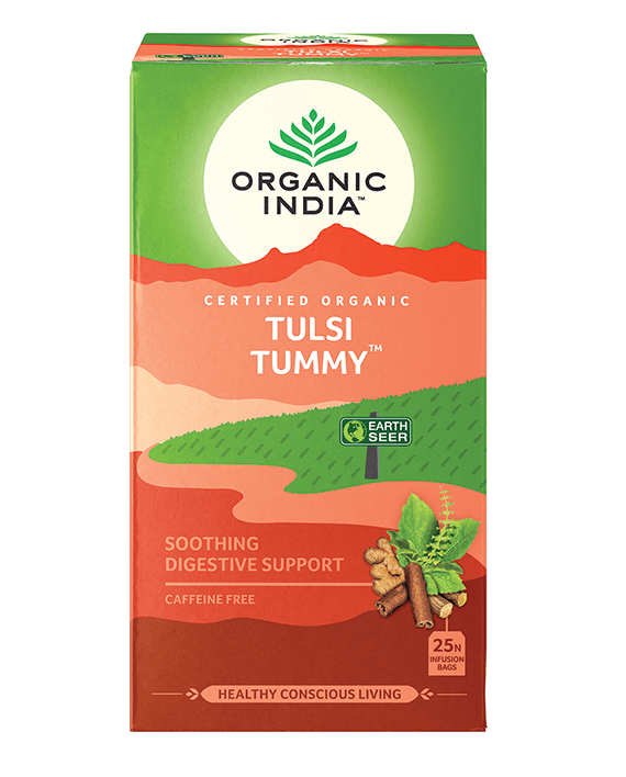 Organic India Certified Organic Tulsi Tummy Tea