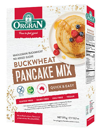 Orgran Gluten Free Buckwheat Pancake Mix Orgran Gluten Free Buckwheat Pancake Mix