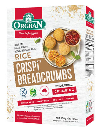 Orgran Gluten Free Rice Crispi Breadcrumbs