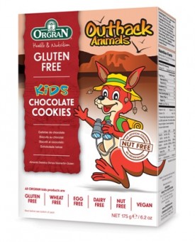 Orgran Gluten Free Outback Animals Biscuits Chocolate Orgran Gluten Free Outback Animals Biscuits Chocolate