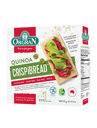 Orgran Gluten Free Quinoa Crispibread Orgran Gluten Free Quinoa Crispibread