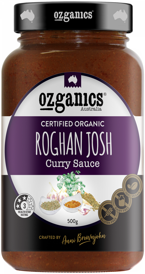 Ozganics Certified Organic Roghan Josh Curry Simmer Sauce