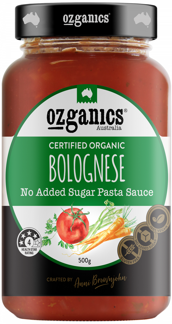 Ozganics Certified Organic Bolognese Pasta Sauce