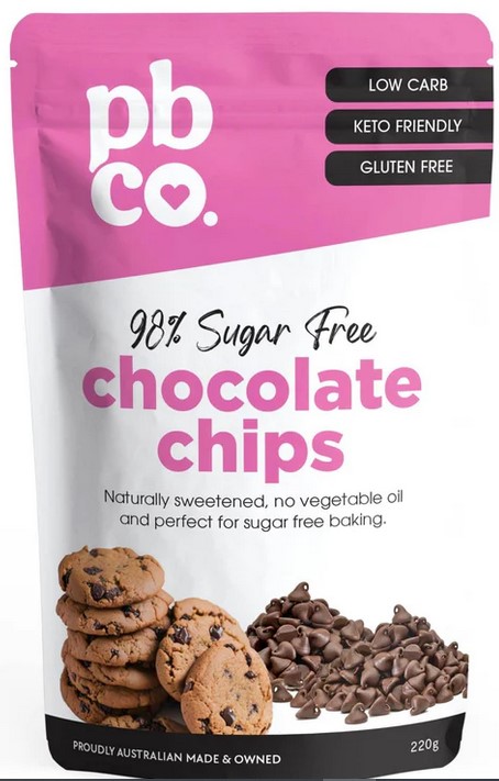 PBCo. 98% Sugar Free Choc Chips PBCo. 98% Sugar Free Choc Chips