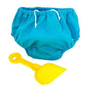 Pea Pods Swimmer Nappy - Aqua Blue
