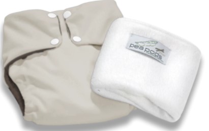 Pea Pods One Size Fits All Nappy - Cream