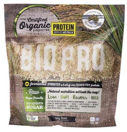 Protein Supplies Australia Biopro Bio Fermented Sprouted Wholegrain Brown Rice Protein Isolate
