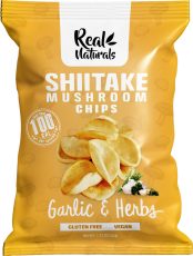 Real Naturals Shiitake Mushroom Chips Garlic & Herb Real Naturals Shiitake Mushroom Chips Garlic & Herb