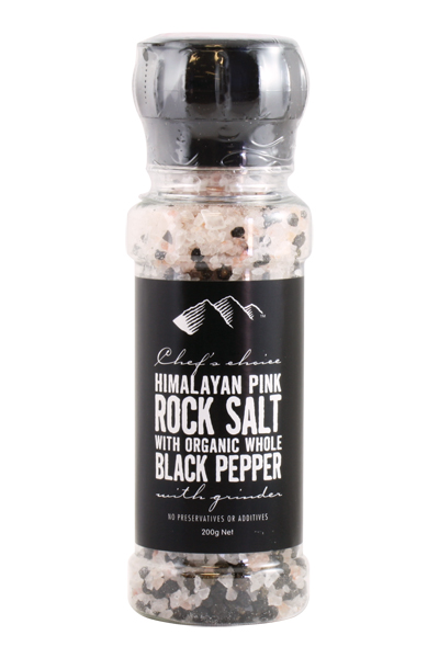 Chef's Choice Organic Himalayan Pink Salt & Pepper Mix (Grinder)