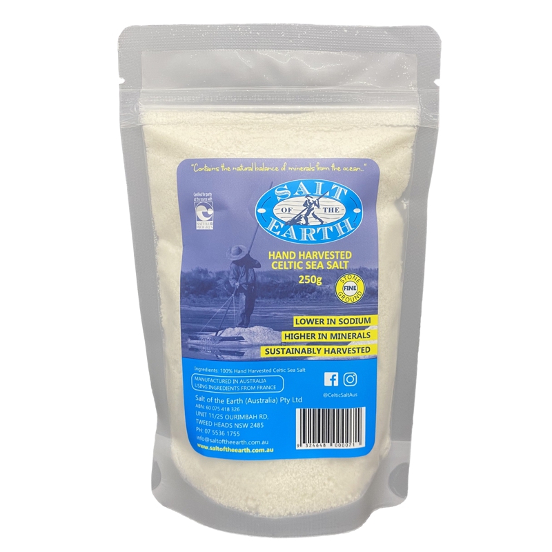 Salt of the Earth Hand Harvested Celtic Sea Salt Fine Ground Salt of the Earth Hand Harvested Celtic Sea Salt Fine Ground