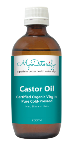 MyDetoxify Certified Organic Virgin Pure Cold-Pressed Castor Oil